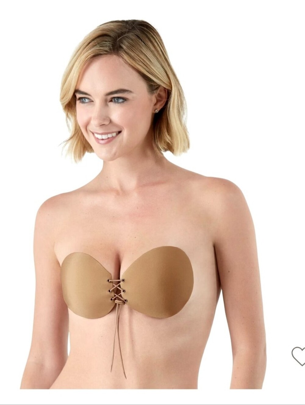 Maidenform Women's Lace-Up Adhesive Bra - Nude C: Seamless